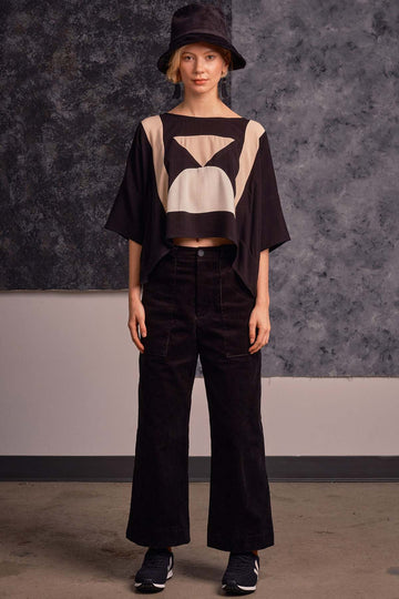 Corduroy Wide-Leg Trousers