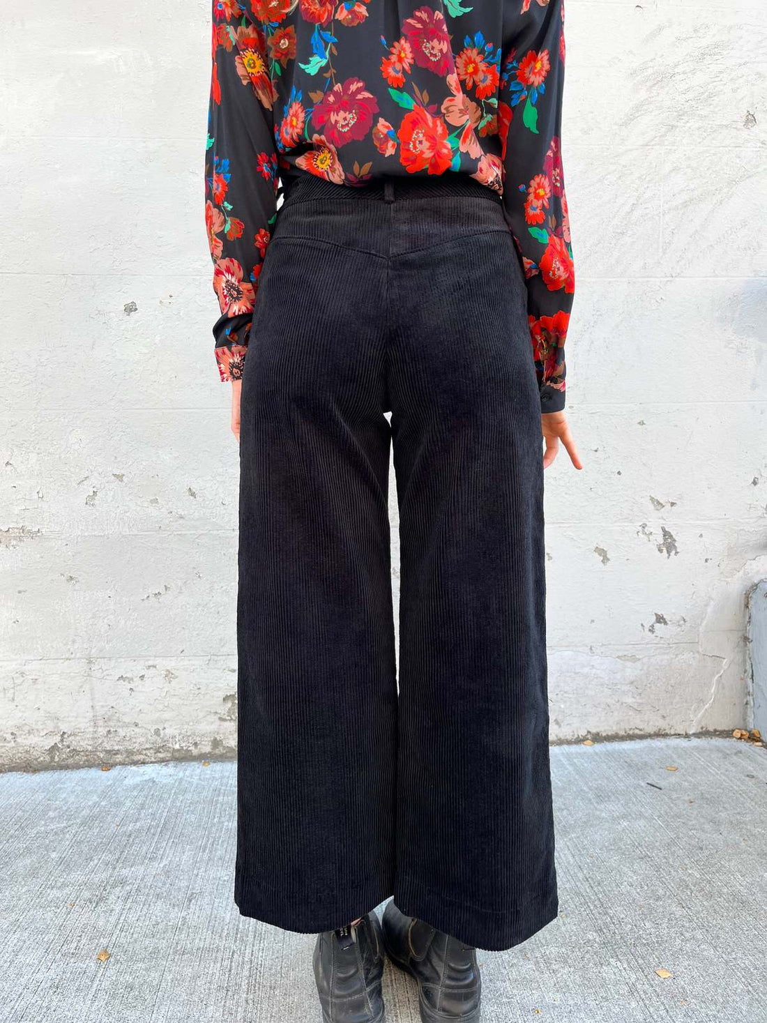 Corduroy Wide-Leg Trousers